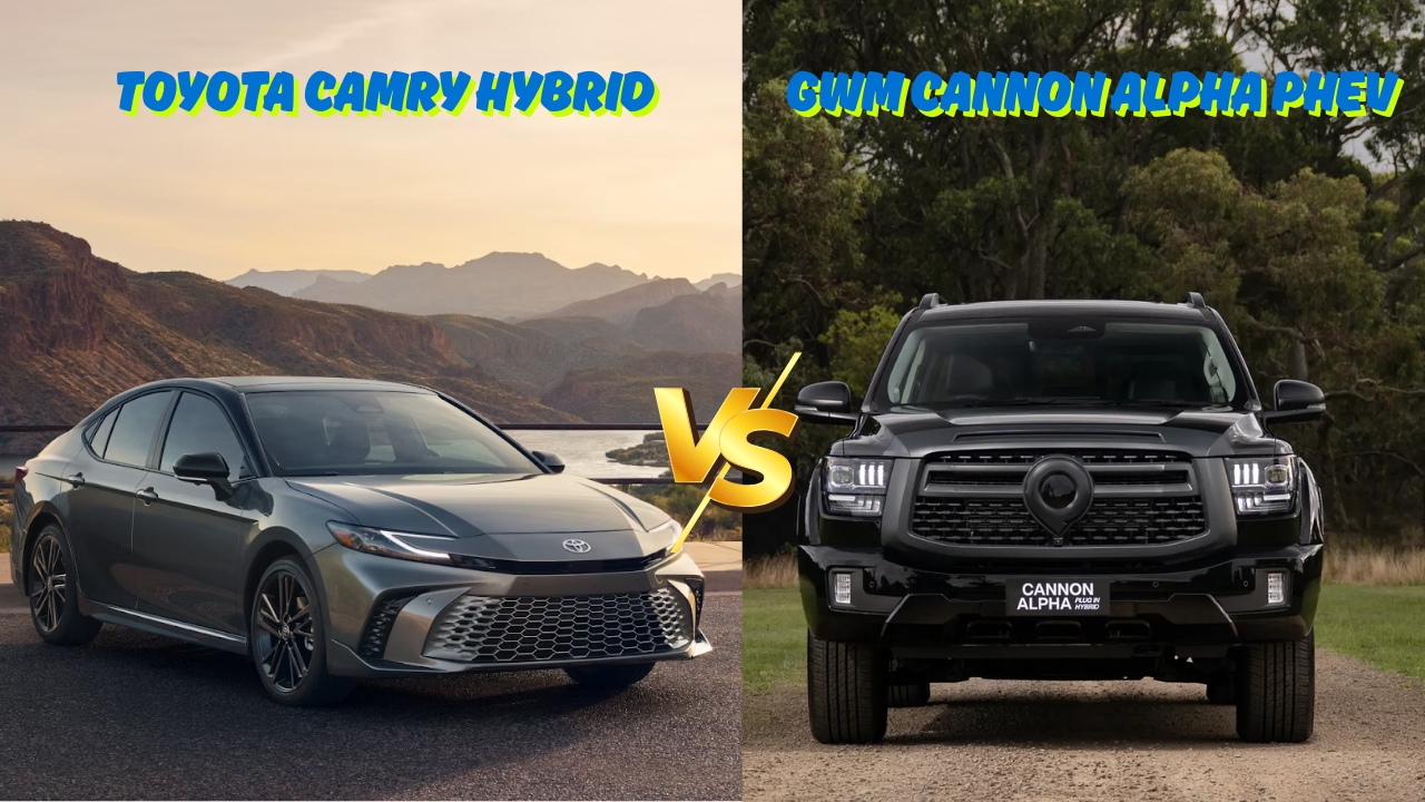 Toyota Camry Hybrid vs. GWM Cannon Alpha PHEV